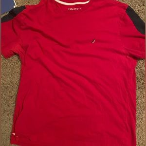Red and Blue Nautica Color Tee